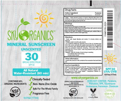 Mineral Sunscreen Spf30 (Sky Organics Mineral Sunscreen Spf30)